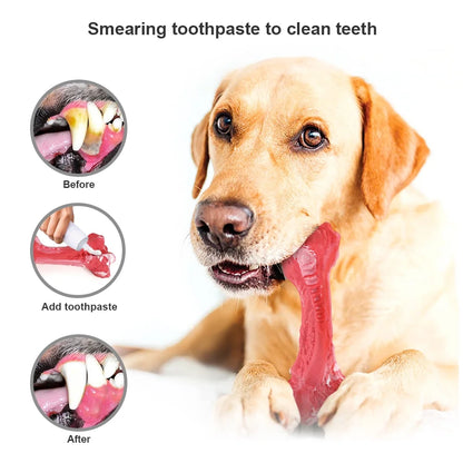 Dog Toys Indestructible Dog Chew Toys for Large Breed Aggressive Chewers Tough Dog Teething Toys for Pet Teeth Cleaning, Natural Rubber Interactive Dog Toys for Boredom